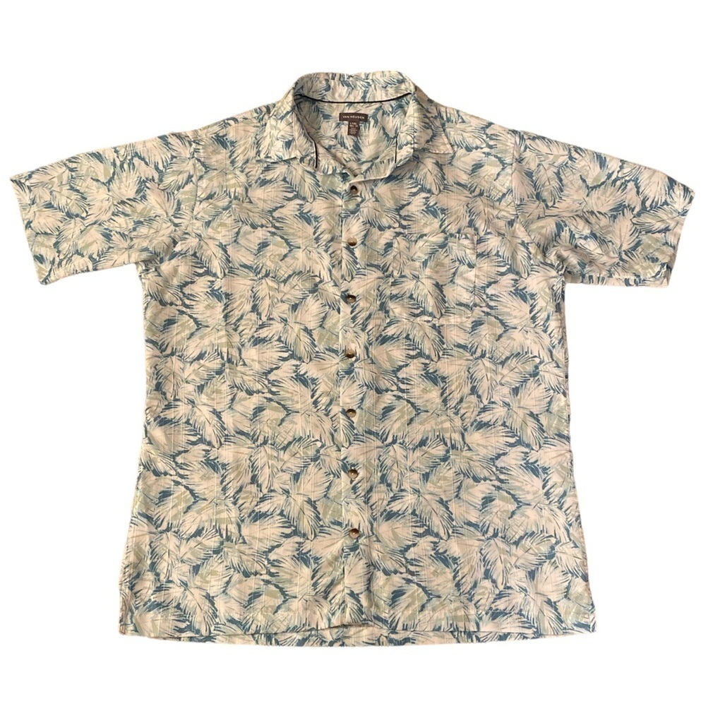 Van Heusen Hawaiian Tropical Shirt Men's LT/GL (16 1/2- 17) Short Sleeve